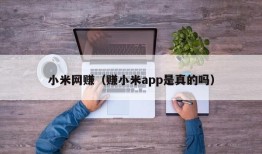 小米网赚（赚小米app是真的吗）