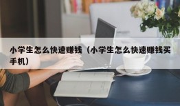 小学生怎么快速赚钱（小学生怎么快速赚钱买手机）