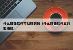 什么赚钱软件可以赚到钱（什么赚钱软件真的能赚钱）