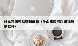 什么东西可以赚钱最快（什么东西可以赚钱最快软件）