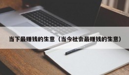 当下最赚钱的生意（当今社会最赚钱的生意）