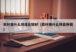 农村做什么项目比较好（农村做什么项目挣钱）