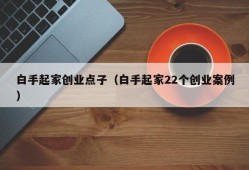 白手起家创业点子（白手起家22个创业案例）