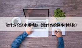 做什么投资小赚钱快（做什么投资小挣钱快）