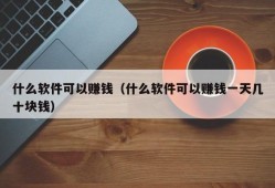 什么软件可以赚钱（什么软件可以赚钱一天几十块钱）