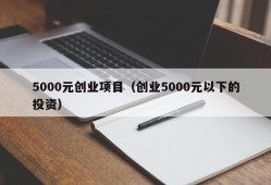 5000元创业项目（创业5000元以下的投资）