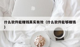 什么软件能赚钱真实有效（什么软件能够赚钱）