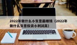 2022年做什么小生意最赚钱（2022年做什么生意投资小利润高）